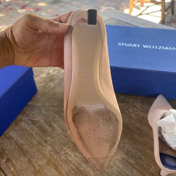 Stuart Weitzman  Suede Mira Mules - Picture 2 of 5